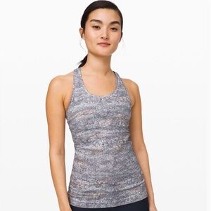 Cool racer back lulu tank. Size 4. Like new condition.